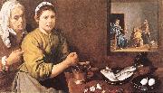 VELAZQUEZ, Diego Rodriguez de Silva y, Christ in the House of Mary and Marthe r
